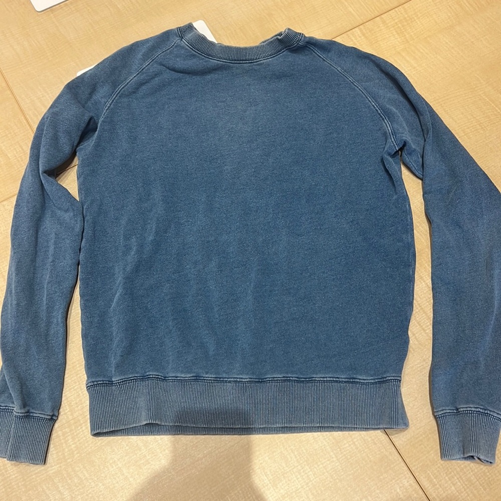 Unwork Tucker and Tate Solid Blue Long Sleeve Sweater